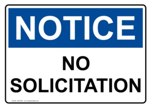 Solicitation and Distribution